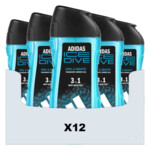 12x Adidas Shower Gel Ice Dive