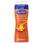 6x Durex 2-In-1 Massageolie en Glijmiddel Ylang Ylang