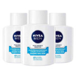 3x NIVEA Men Aftershave Balsem Sensitive Cooling Zero Alcohol