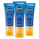 3x NIVEA Sun Face Moisturising Zonnebrand SPF 30