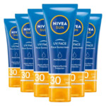 6x NIVEA Sun Face Moisturising Zonnebrand SPF 30