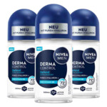 3x NIVEA Deodorant Roller For Men Derma Control Defend
