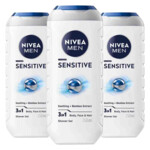 3x NIVEA Men Shampoo & Douchegel 3in1 Sensitive