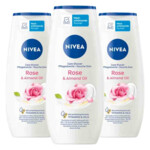 3x NIVEA Douchegel Rose & Almond Oil