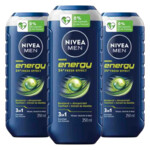 3x NIVEA Men Shampoo & Douchegel 3in1 Energy