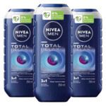 3x NIVEA Men Shampoo & Douchegel 3in1 Total Relax