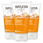3x WELEDA Kids 2in1 Shampoo & Body Wash Blije Sinaasappel - 14.28 euro