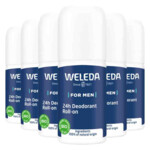 6x WELEDA 24h Roll-On Deodorant Men - 32.25 euro