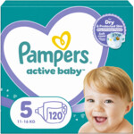 2x Pampers Active Baby Luiers Maat 5 (11-16kg)