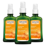 3x WELEDA Duindoorn Vitaliserende Body Olie - 34.59 euro