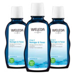 3x WELEDA Hamamelis 2-in-1 Reiniger & Toner - 24.38 euro