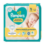 Pampers Premium Protection Luiers Maat 1 (2-5kg) - 8.39 euro