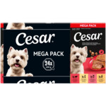 Cesar Hondenvoer Nat Classic Terrine Mix Kip, Rund, Kalkoen