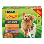Bonzo Hondenvoer Nat Reepjes in Saus Kip, Kalkoen & Eend