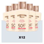 12x Hawaiian Tropic Glowing Protection Lotion SPF 50