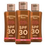 3x Hawaiian Tropic Glowing Protection SPF 30 Dry Oil