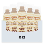 12x Hawaiian Tropic Hydrating Protection Mist SPF 30 Scalp & Hairline
