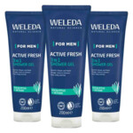 3x WELEDA Men Active Fresh 3 in 1 Douchegel - 17.86 euro