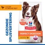 Hill's Science Plan Hondenvoer Droog Adult Perfect Digestion Medium Kip - Rijst 14 kg