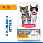 Hill's Science Plan Kattenvoer Droog Kitten Sterilised  Kip 3 kg