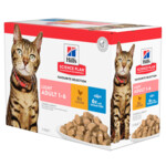 Hill's Science Plan Kattenvoer Nat Adult Light Favorite Selection Multipack Kip - Vis 12 x 85 gr