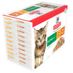 Hill's Science Plan Kattenvoer Nat Kitten Poultry Selection Multipack Kip - Kalkoen 12 x 85 gr