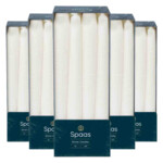 5x SPAAS Dinerkaarsen Wit 23/250 mm ± 8 branduren - 22.45 euro