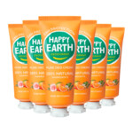 6x Happy Earth 100% Natuurlijke Deodorant Crème Rose Petitgrain