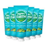 6x Happy Earth 100% Natuurlijke Deodorant Crème Cedar Lime