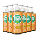6x Happy Earth 100% Natuurlijke Handzeep Rose Petitgrain