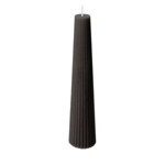 SPAAS Geribte Cilinderkaars Obelisk Zwart - 28.55 euro