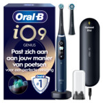 Oral-B iO 9 Elektrische Tandenborstel Blauw + 2 Opzetborstels + Oplaadreisetui