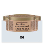 6x OGX Brazilian Keratin Smooth Haarmasker