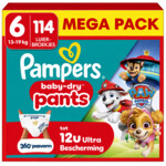 6x Pampers Baby Dry Luierbroekjes Paw Patrol Maat 6 (13-19kg)