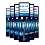 6x Philips Sonicare Opzetborstels C3 Premium Plaque Defence Zwart HX9044/88 - 230.48 euro