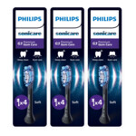 3x Philips Sonicare Opzetborstels G3 Premium Gum Care Zwart HX9054/88 - 138.43 euro