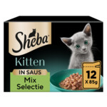 Sheba Mix Selectie Kattenvoer Nat Kitten in Saus