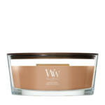 WoodWick  Hazelnut Roast Ellipse Candle Bruin