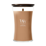 WoodWick  Hazelnut Roast Large Candle Bruin
