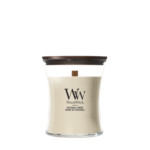 WoodWick  Patchouli Creme Medium Candle Ivoor