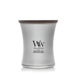 WoodWick  Precious Metals Candescent Coast Medium Candle - Silver Zilver