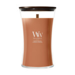 WoodWick  Pumpkin Praline Large Candle Oranje