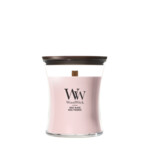 WoodWick  Rose Blush Medium Candle Roze