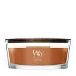 WoodWick  Saffron Smoke Ellipse Candle Bruin