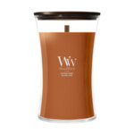 WoodWick  Saffron Smoke Large Candle Bruin