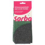 Sorbo Schoonmaakdoek met Scrub Hoekje 38x38cm