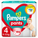 4x Pampers Active Baby Luierbroekjes Maat 4 (9-15kg) - 44.79 euro