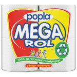 6x Popla Toiletpapier Megarol 2-laags