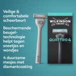 3x Wilkinson Quattro Essential 4 Sensitive mesjes - 43.24 euro