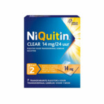 Niquitin Clear Nicotinepleisters 14 mg Stap 2  7 stuks